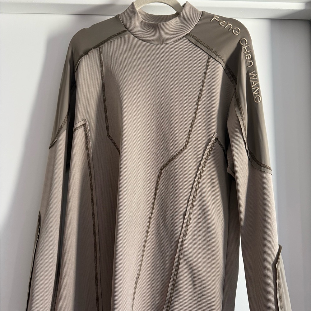 Feng Chen Wang Beige Long Sleeve Top